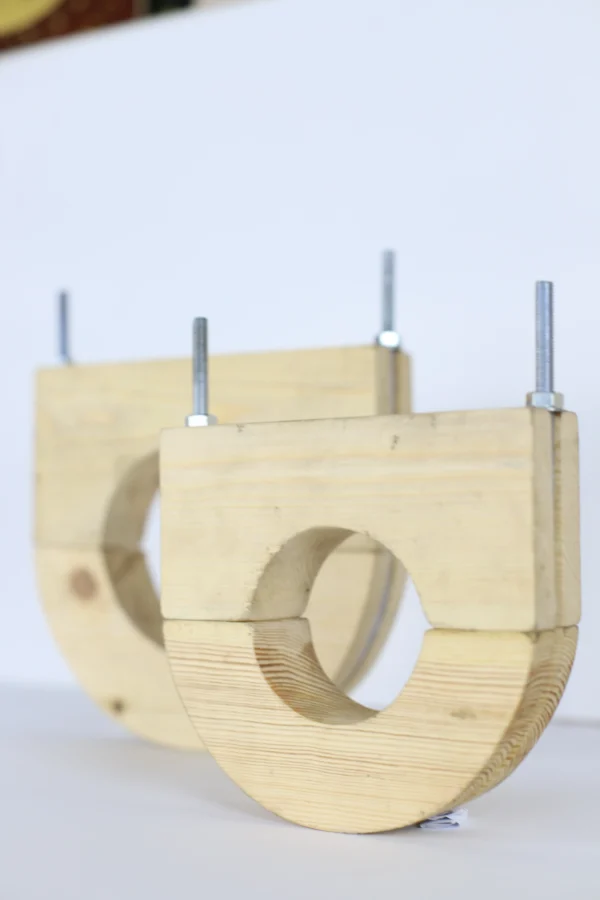 WOODEN PIPE SUPPORT
